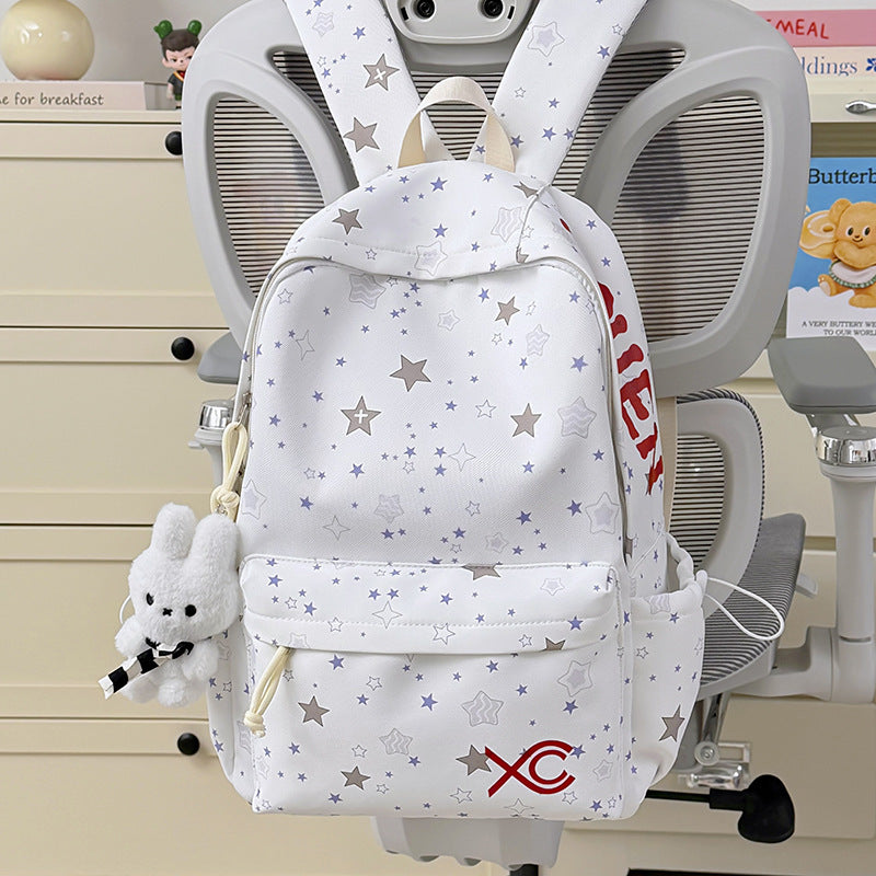Bunny Ear Patterned School Backpack Kalsten