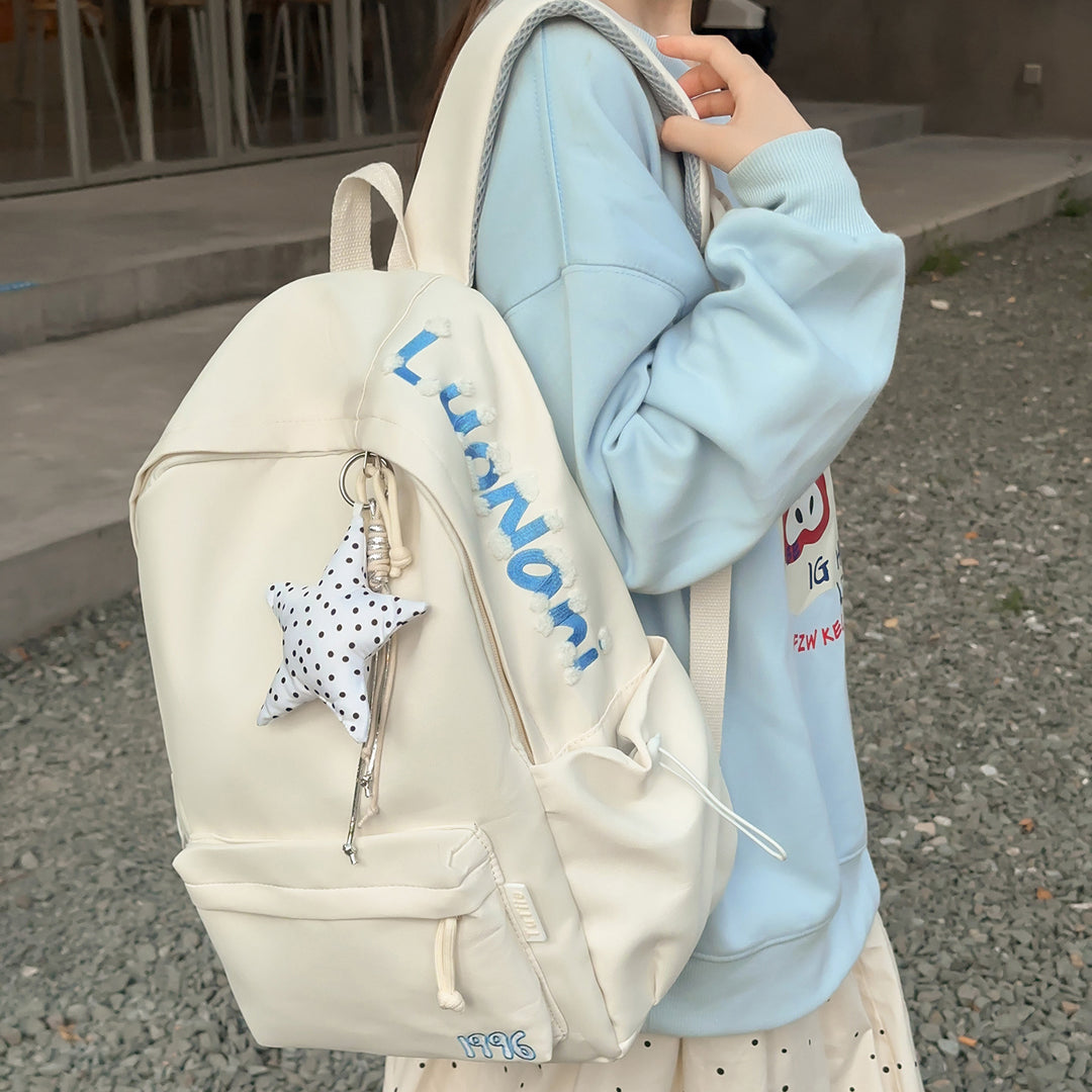 Stylish Embroidered Back-to-School Backpack Kalsten