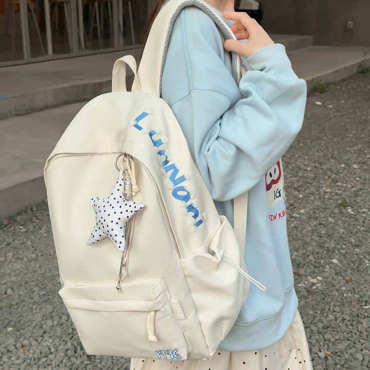 Stylish Embroidered Back-to-School Backpack Kalsten