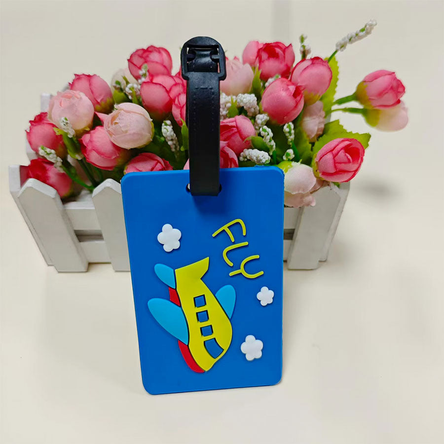 Unisex Travel-Themed Silicone Luggage Tag Kalsten
