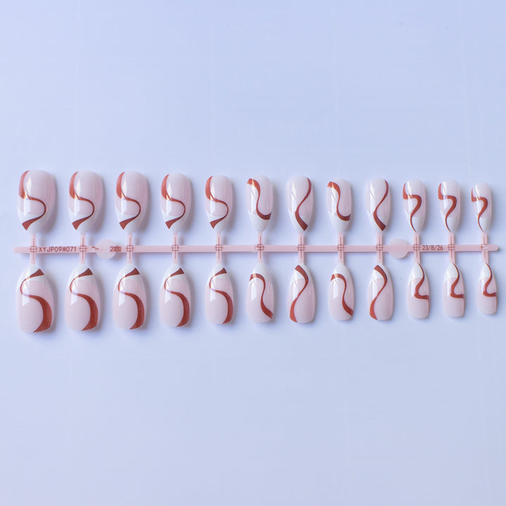 Artistic Swirl Pattern Nail Art Set