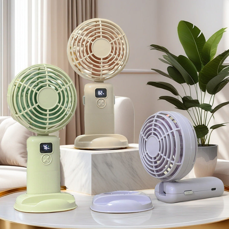 Portable battery fan with digital speed display Kalsten