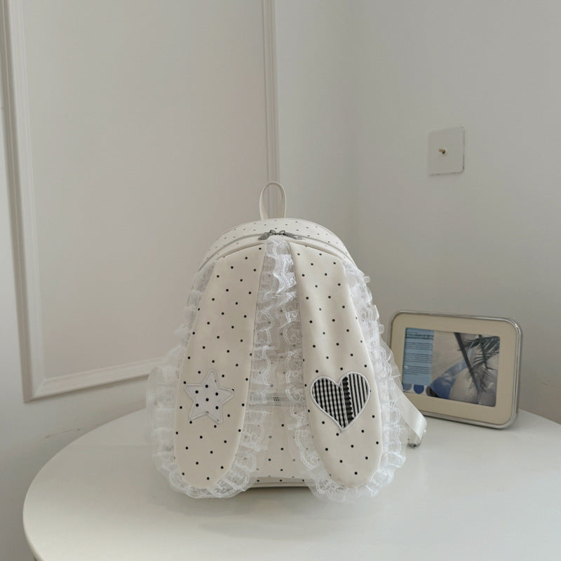 Cute Bunny-Ear Plush Backpack Kalsten
