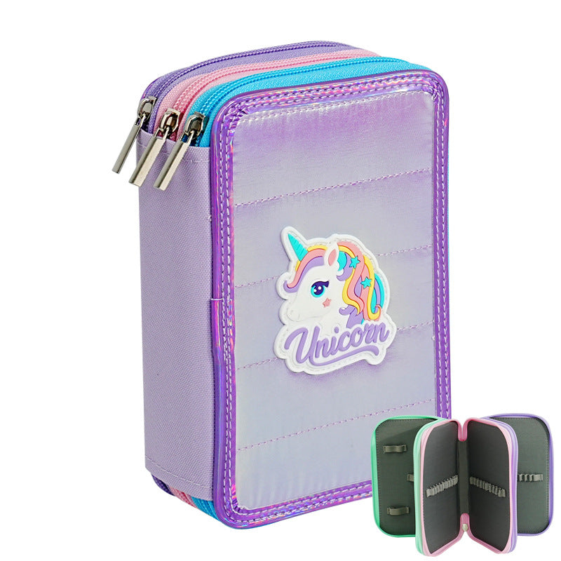Football-Themed Multi-Zipper Pencil Case kalsten