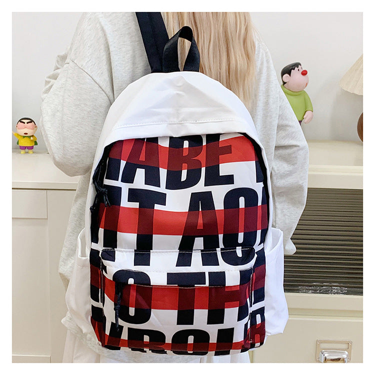 Leisure backpack with eye-catching graphic design and practical compartments Kalsten