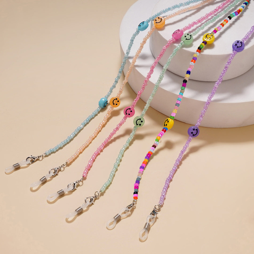 Decorative Smile Beaded Eyewear Chain kalsten
