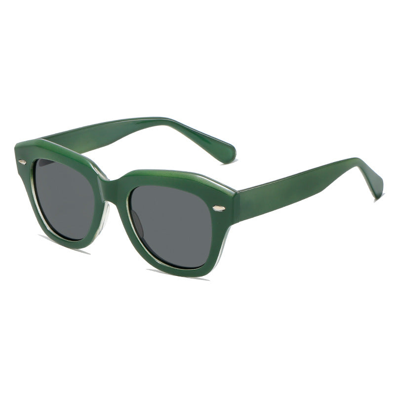 Women stylish sunglasses in modern design with transparent frame Kalsten