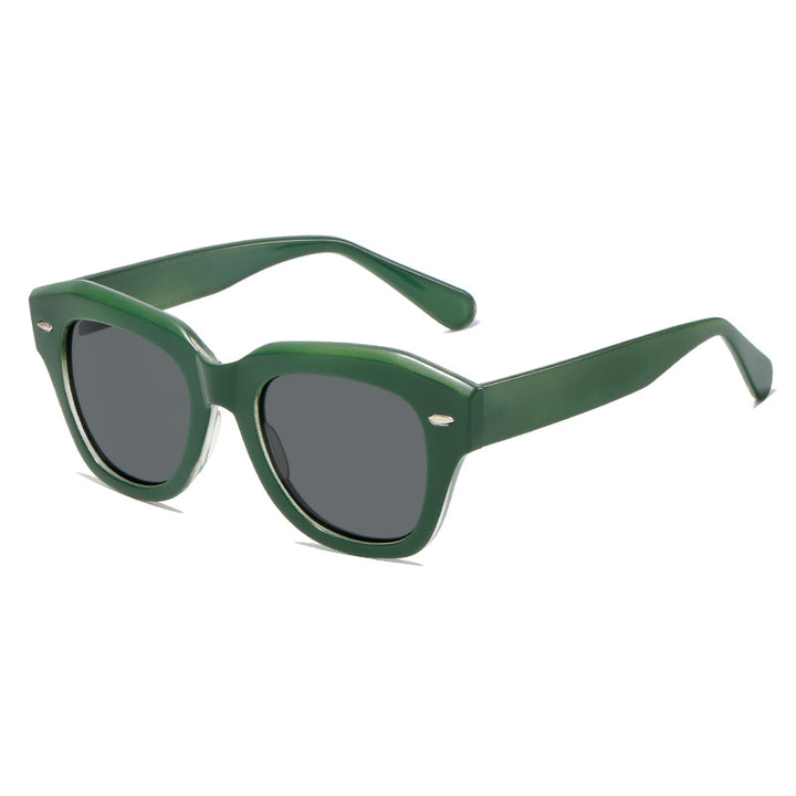 Women stylish sunglasses in modern design with transparent frame Kalsten