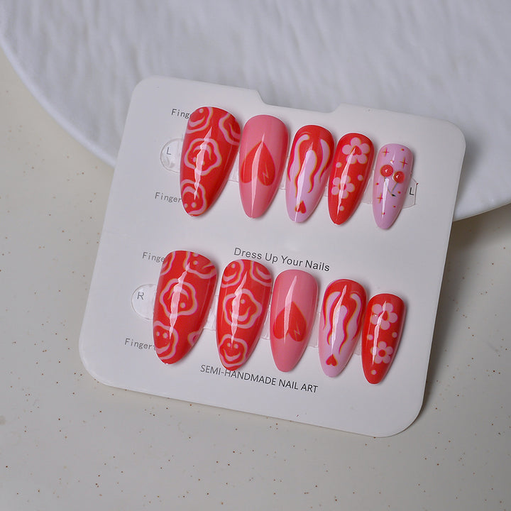 Artistic Press-On Nail Design Set Kalsten