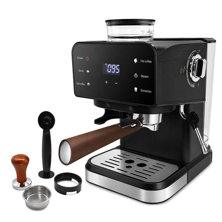 Espresso machine with integrated grinder and digital control Kalsten