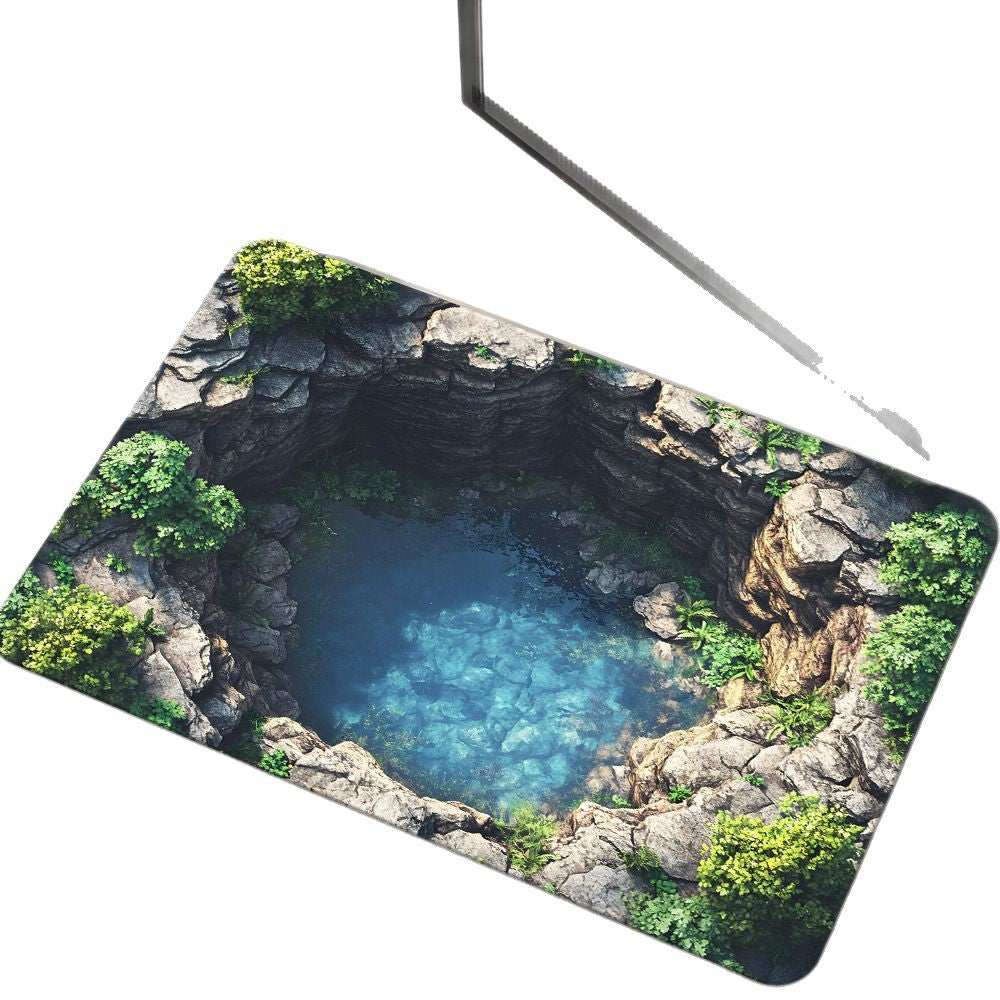 Aquatic-Themed Bath Mat Kalsten