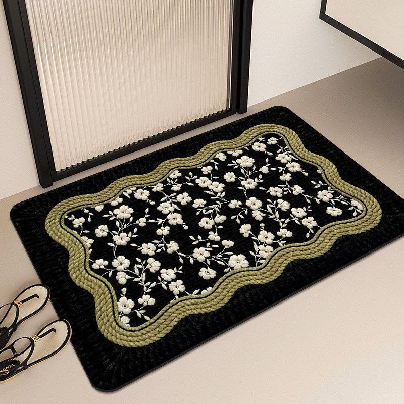 Decorative Butterfly-Themed Bath Mat Kalsten