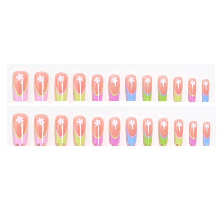 Artificial nails with floral designs Kalsten