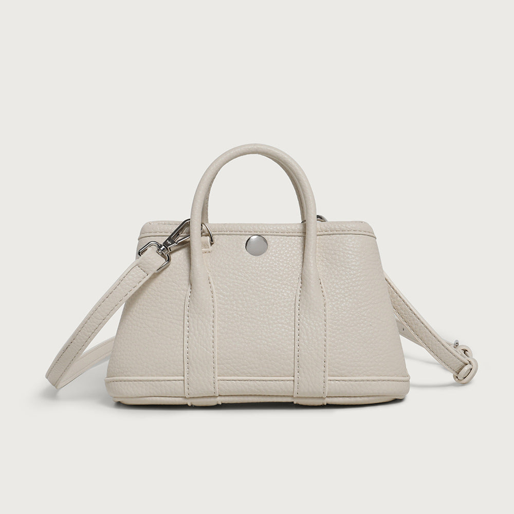 Classic Textured Leather Handbag
