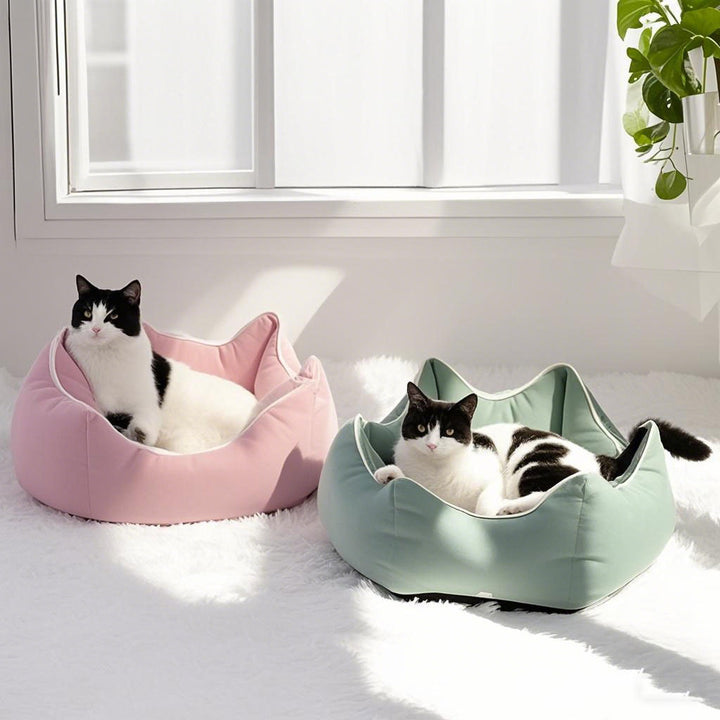 Cozy Floral-Shaped Dog Bed