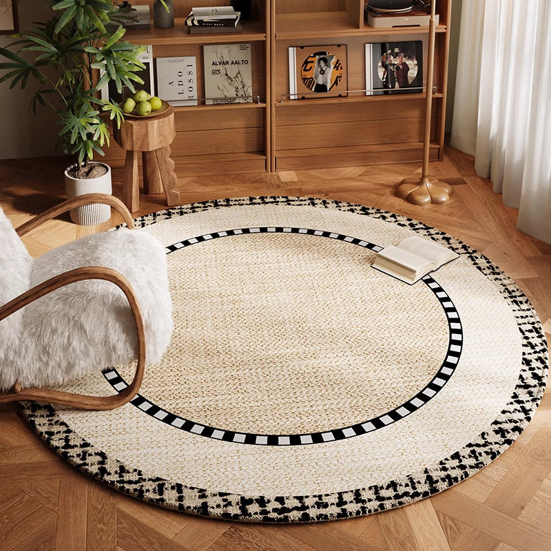 Artistic Circular Area Rug for Home Decor