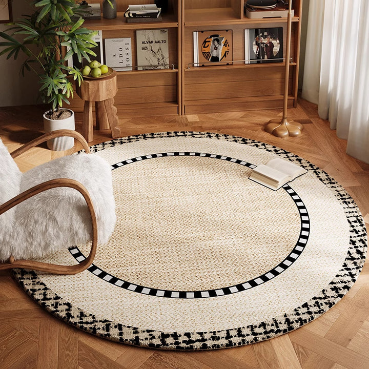 Artistic Circular Area Rug for Home Decor