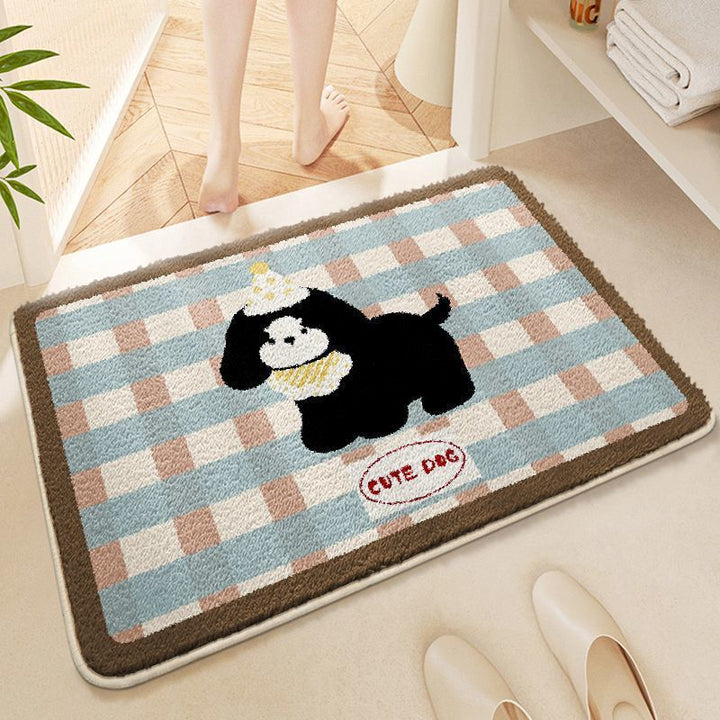 Cute Cartoon-Themed Bathroom Mat