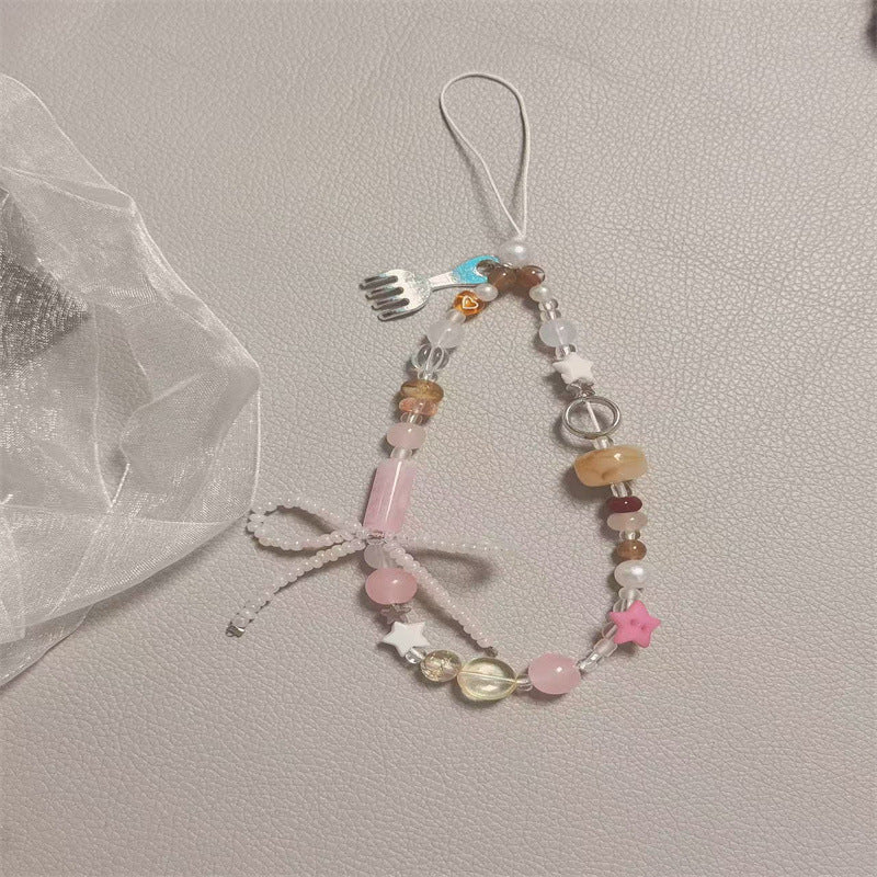 Artistic Beaded Charm Phone Strap Kalsten