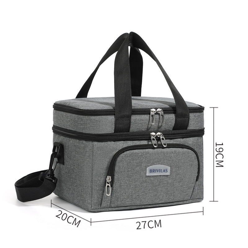 Insulated Double Compartment Lunch Box