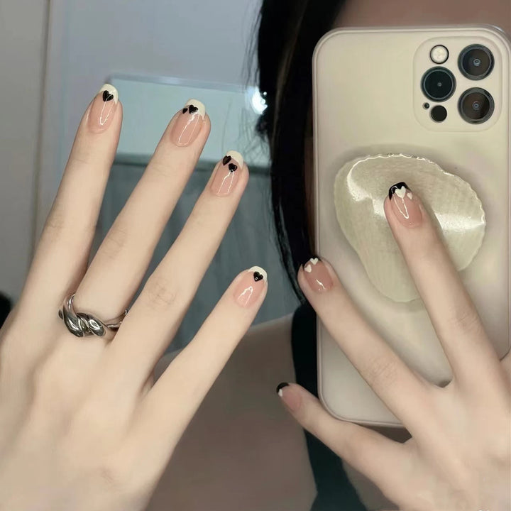 French Tip Press-On Nail Set