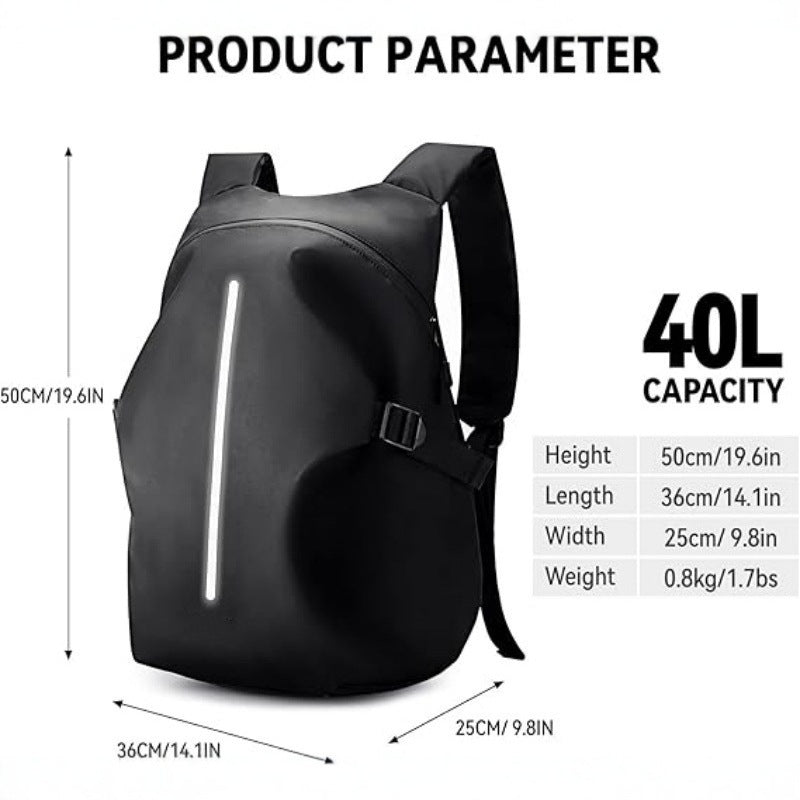 Sporty backpack with reflective design elements Kalsten