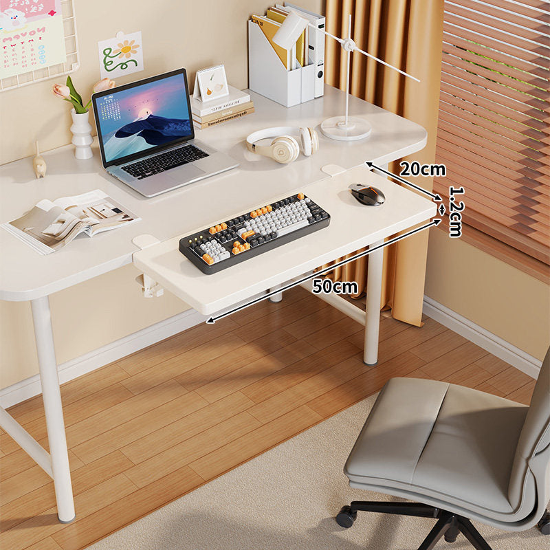 Long Under-Desk Pull-Out Sliding Keyboard and Work Surface Shelf