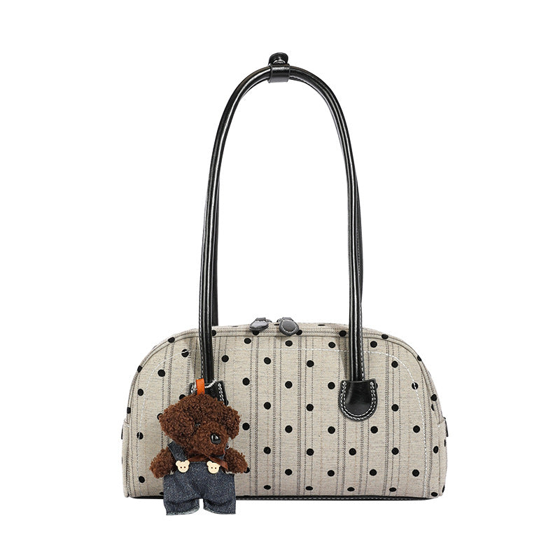 Polka Dot Accent Handbag