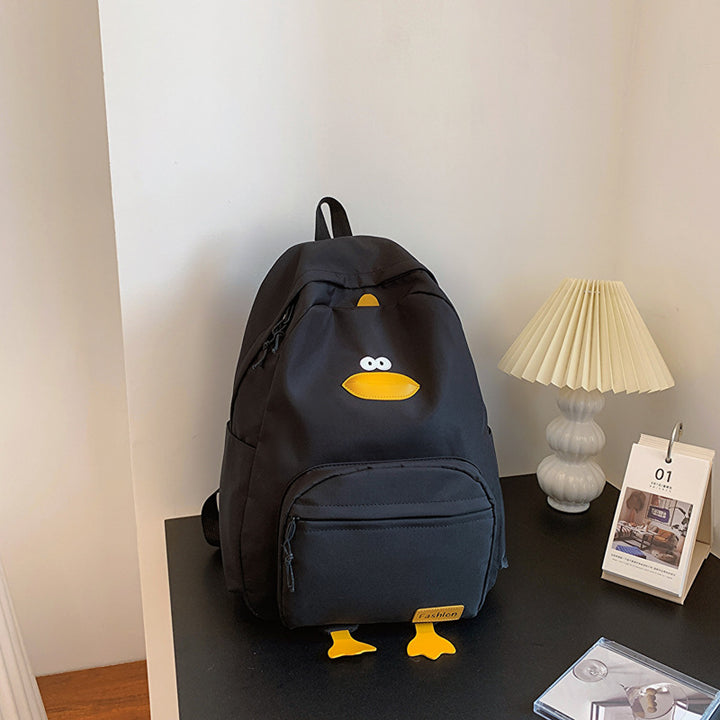 Cute Cartoon Duck-Themed Backpack