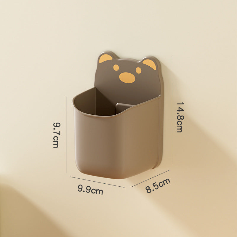 Wall-Mounted Cute Bear-Themed Storage Organizer Kalsten