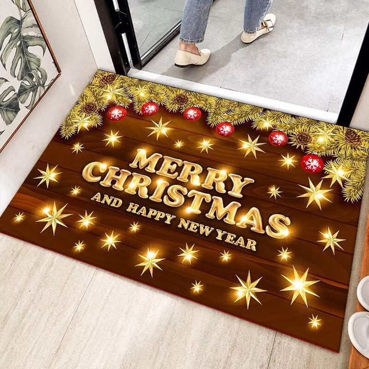 Festive Holiday Welcome Mat