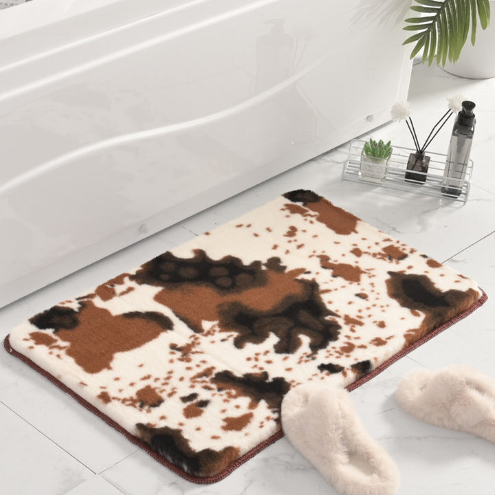 Plush Marble Design Bath Mat Kalsten