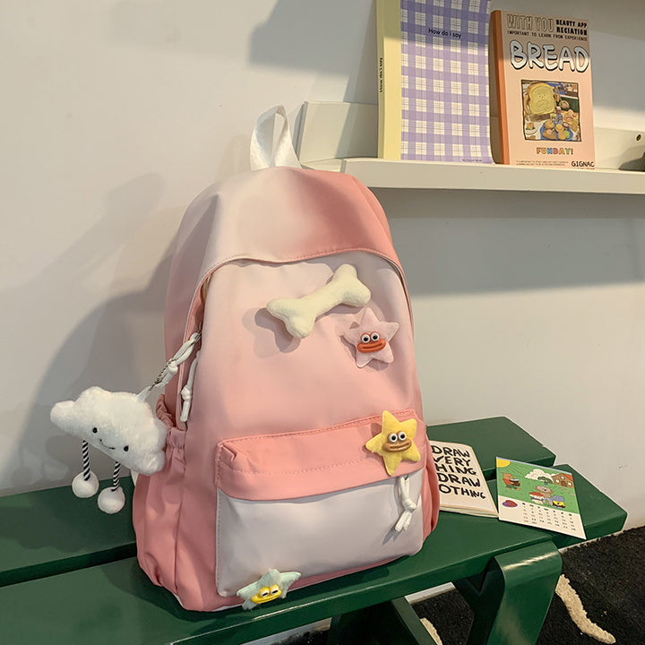 Playful Character Embellished Backpack Kalsten
