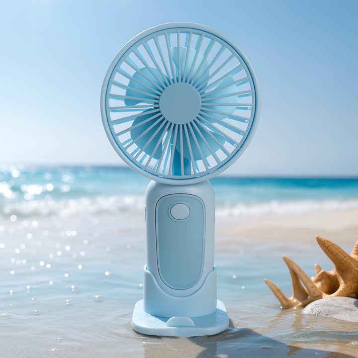 Ladies portable USB mini fan with ergonomic handle Kalsten