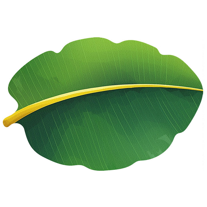 Leaf-Shaped Kitchen Mat