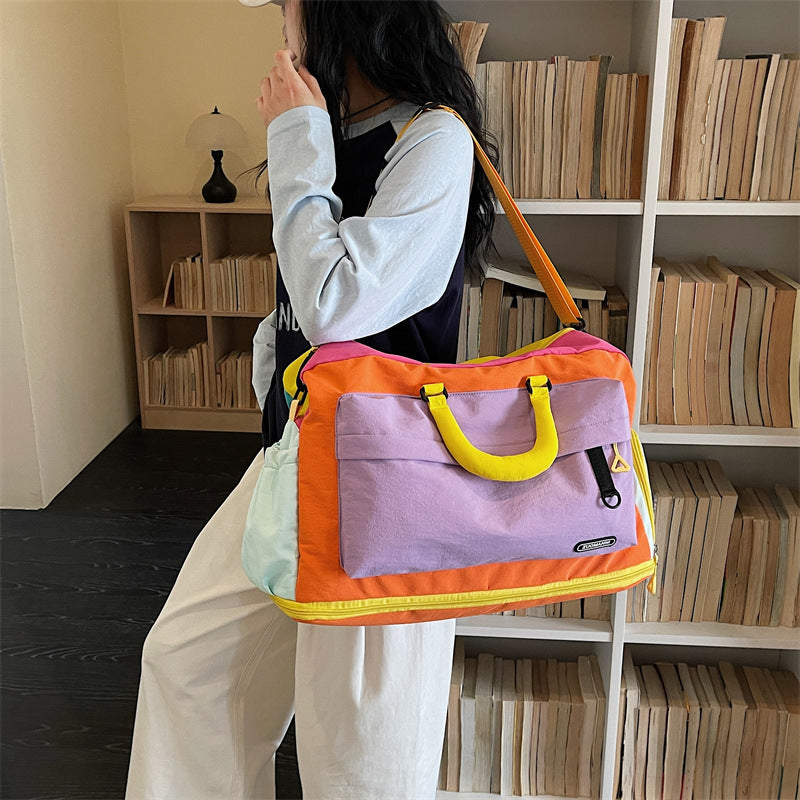 Colorful Multi-Pocket Travel Duffle Bag Kalsten