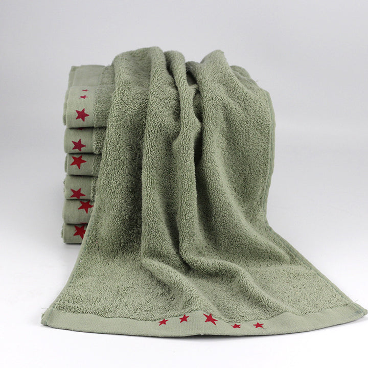 Care Towel With Soft Surface And Decorative Star Border Kalsten