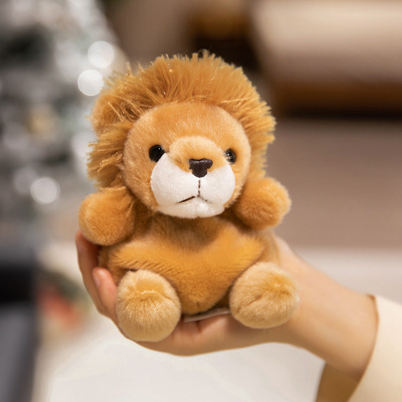 Mini Plush Otter Bag Charm with Metal Key Ring and Ultra-Soft Faux Fur Kalsten