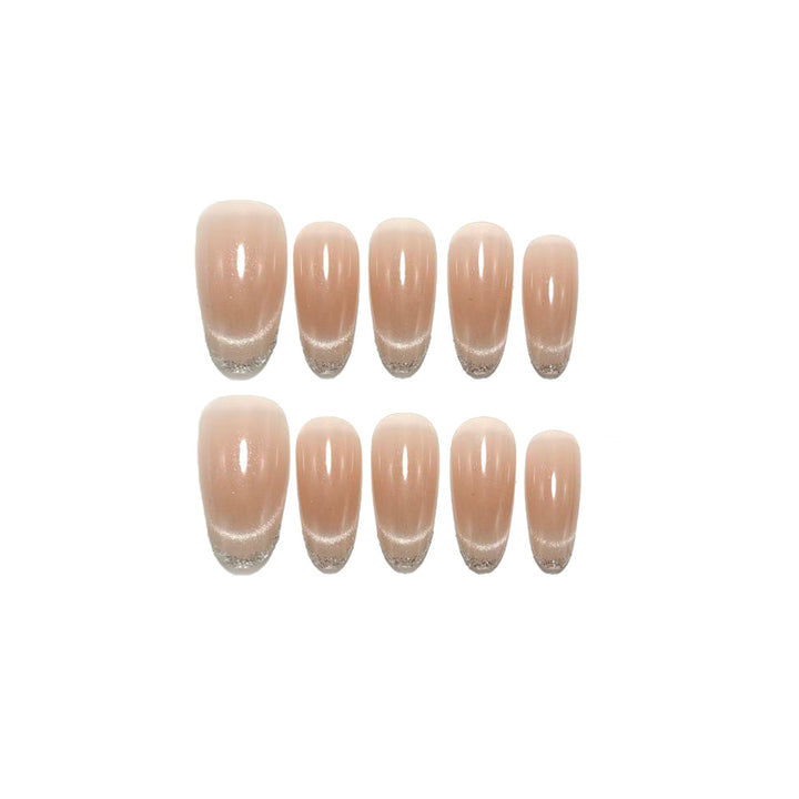 Artificial nails in elegant French manicure design Kalsten