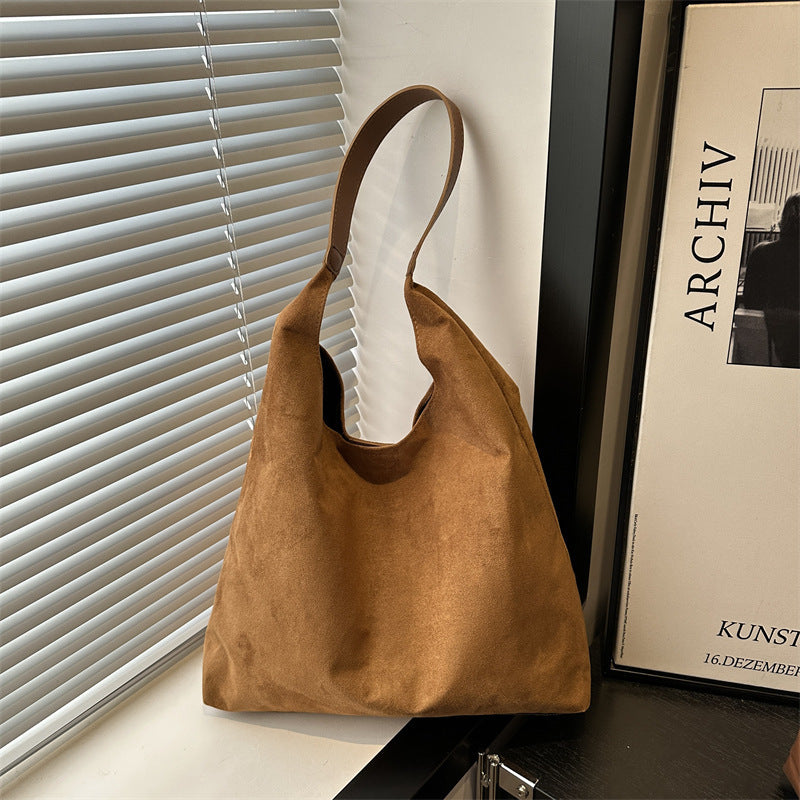 Suede Slouchy Hobo Bag Kalsten