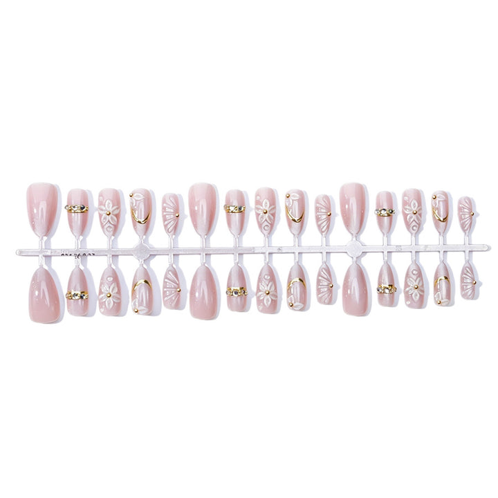 Artistic Floral Acrylic Press-On Nails Kalsten