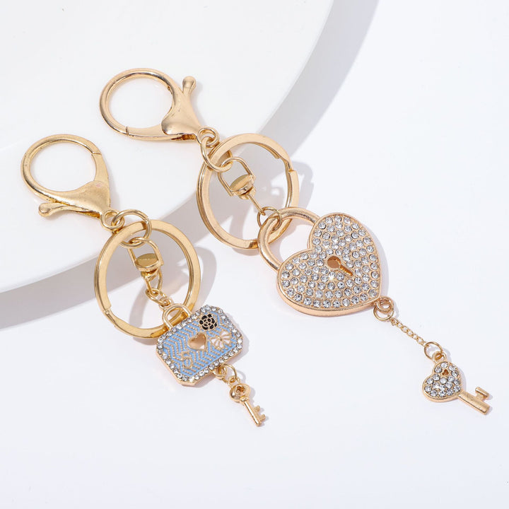 Heart-Shaped Crystal Keychain Kalsten