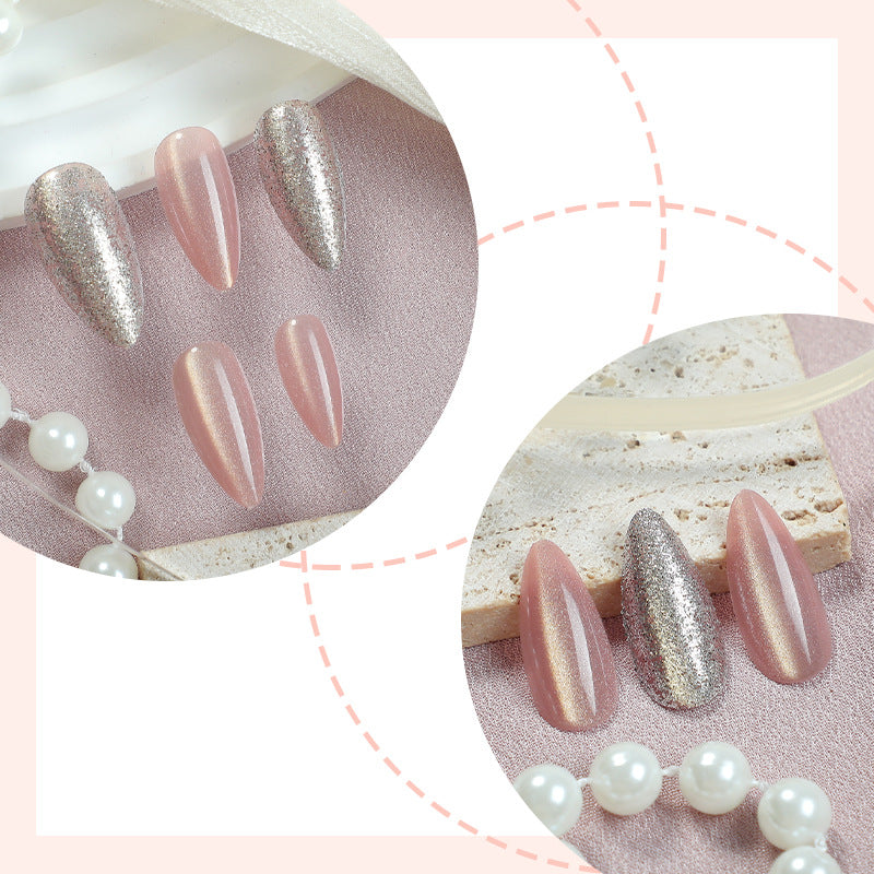 Sparkling Glitter Press-On Nail Set Kalsten
