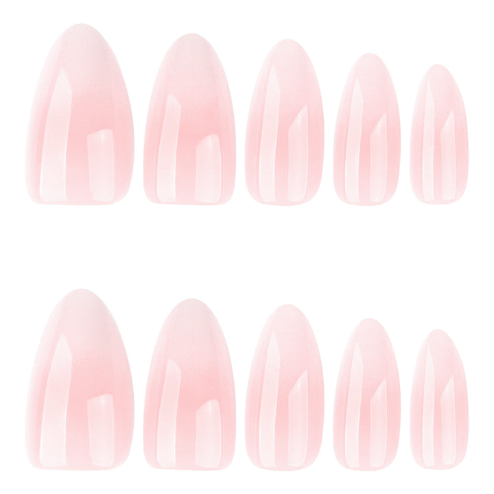 Stylish nail extensions with delicate ombre design Kalsten