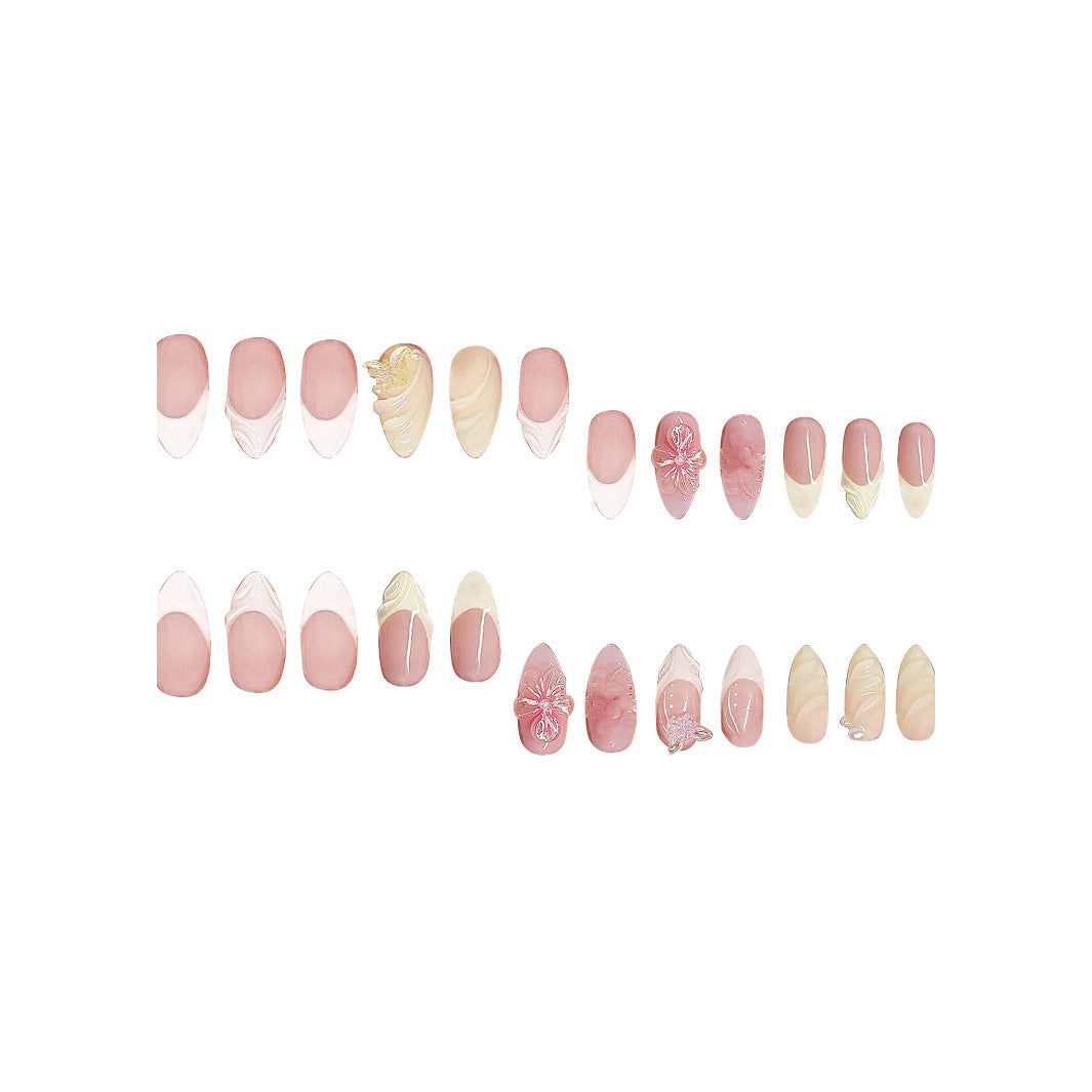 Floral Vintage Press-On Nail Art Kalsten