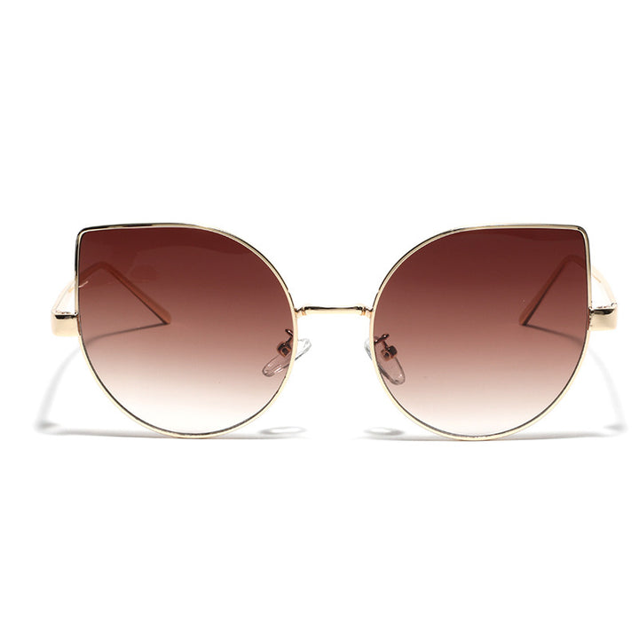 Ladies Cat-Eye Sunglasses with Polarized Lenses and Elegant Metal Frame Kalsten