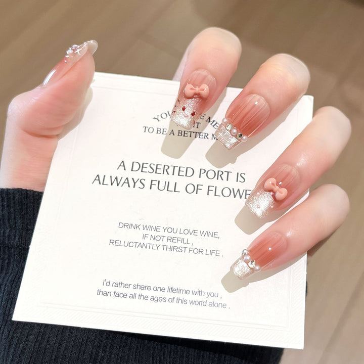 Premium Glittering Press-On Nail Extensions Kalsten