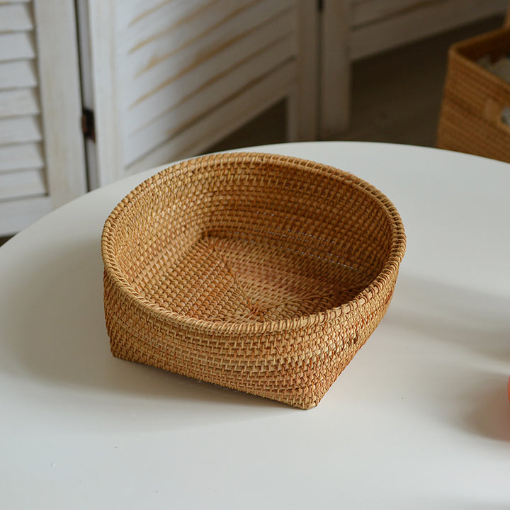 Handcrafted storage basket made of natural rattan Kalsten