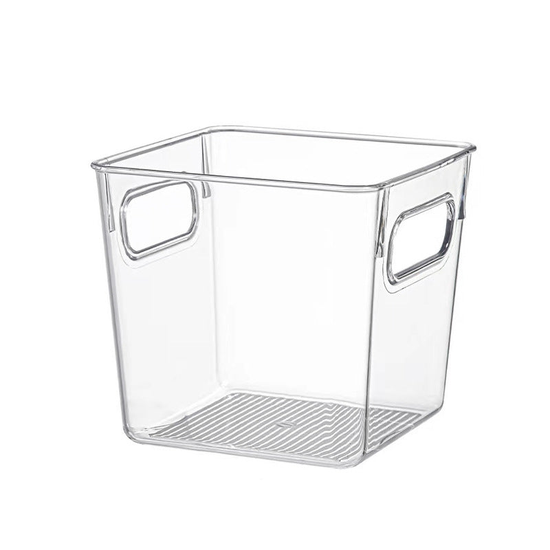 Storage box with handles and non-slip bottom
