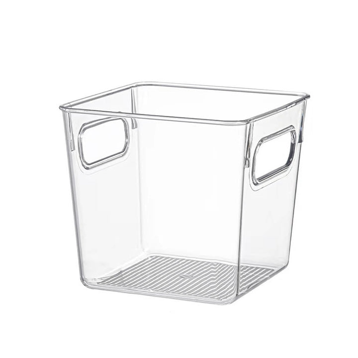 Storage box with handles and non-slip bottom